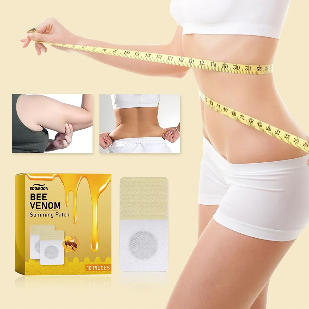 30/60pcs Bee Venom Patches Fast Burning Fat Bee Venom Lymphatic Patches Improve Stomach Belly Slimming Patch for Female Male