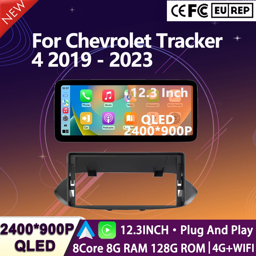 Android 16 for Chevrolet Tracker 4 2019 - 2023 Car Radio Auto DSP Carplay 4G WIFI GPS Navigation Player Multimedia accessories