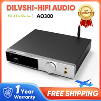 SMSL AO300 AMP+HPA+DAC 2.1 HIFI Power Amplifier MA5332MS MQA-CD Audio Decoder CS43131 Headphone Amplifier PCM32Bit 768kHz