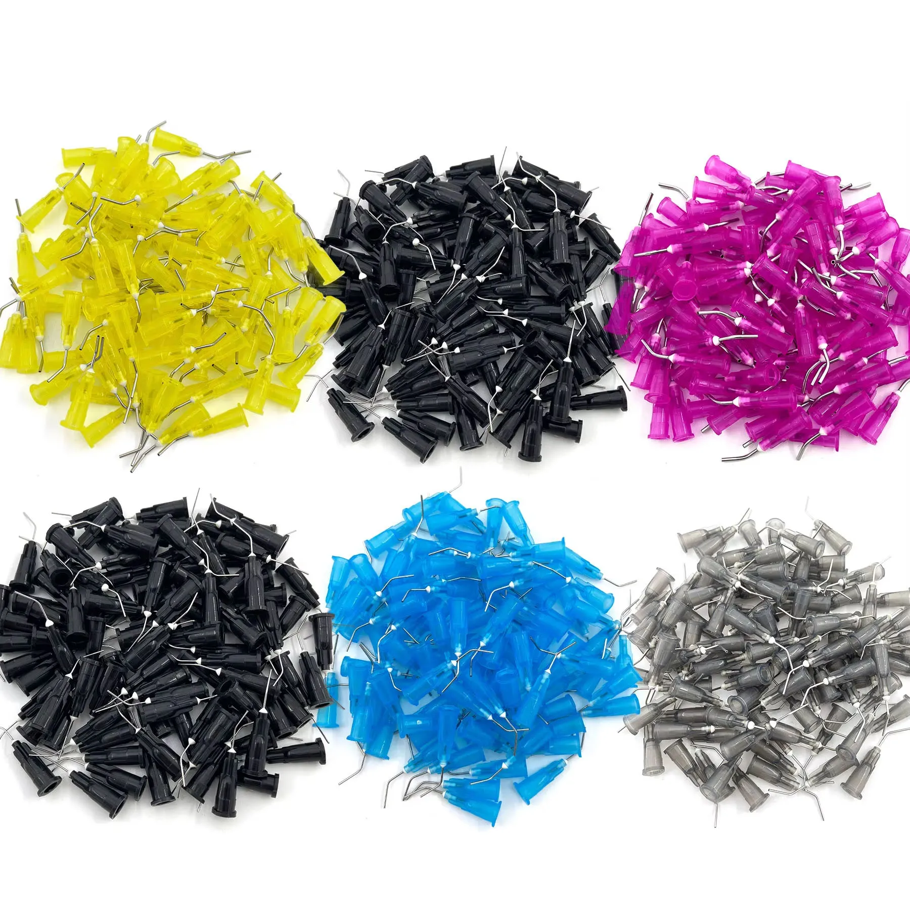 100pcs/lot SYNI Equipment Irrigation Bent Needle Tips Pre Bent Flow Dispensing Needle Dentistry Dental Endoneedles