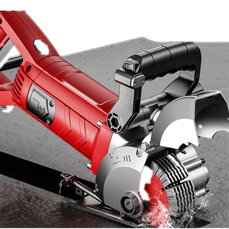 High Power Dustless Wall Line Groove Cutting Magic Tool One-Time Forming Grooving Machine Water Electricity Installation Engine