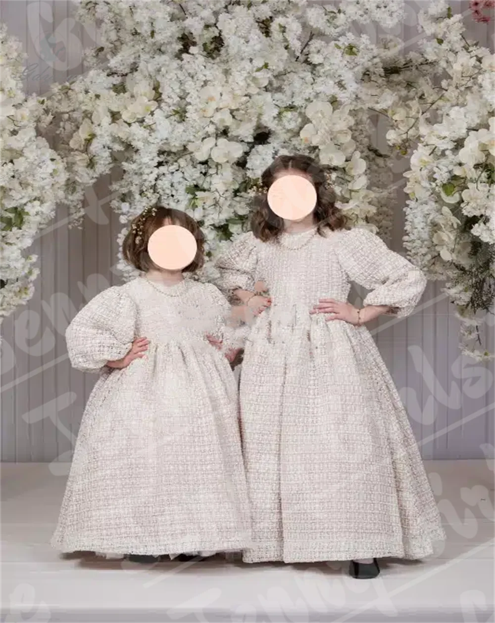 

Lace Long Flower Girl Dresses Suitable For Custom Children's Bridesmaid Dresses For Birthday Formal Occasions