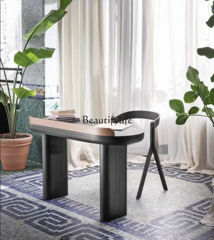 25LDNordic style computer desk personalized writing desk Italian paint porch table