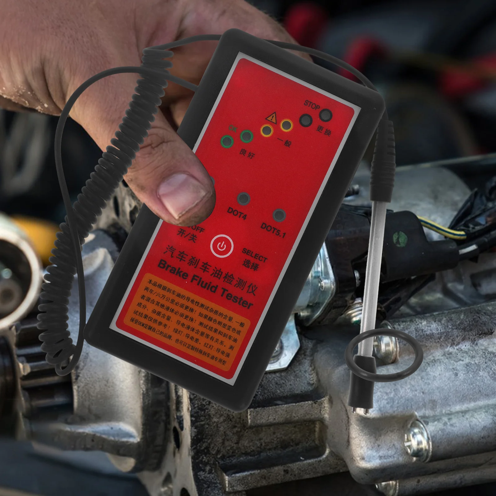 Stylo testeur d'humidité de liquide de frein, conception multifonctionnelle pour divers véhicules, empêche les pannes de freinage, testeur d'huile moteur