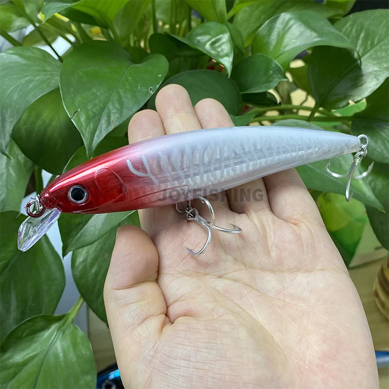 Big Floating Minnow 140MM 41G Heavy Minnow Trolling Casting Seabass Pike Trout Carp Fishing Bait Wobblers Artificial Bait 9086