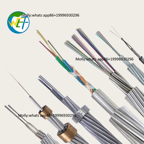 Wolf OPGW-12B1-90 Aluminum Bared Jacket 24-Core G652D/G655/G655C Optical Fiber Composite Overhead Ground Wire Power Transmission