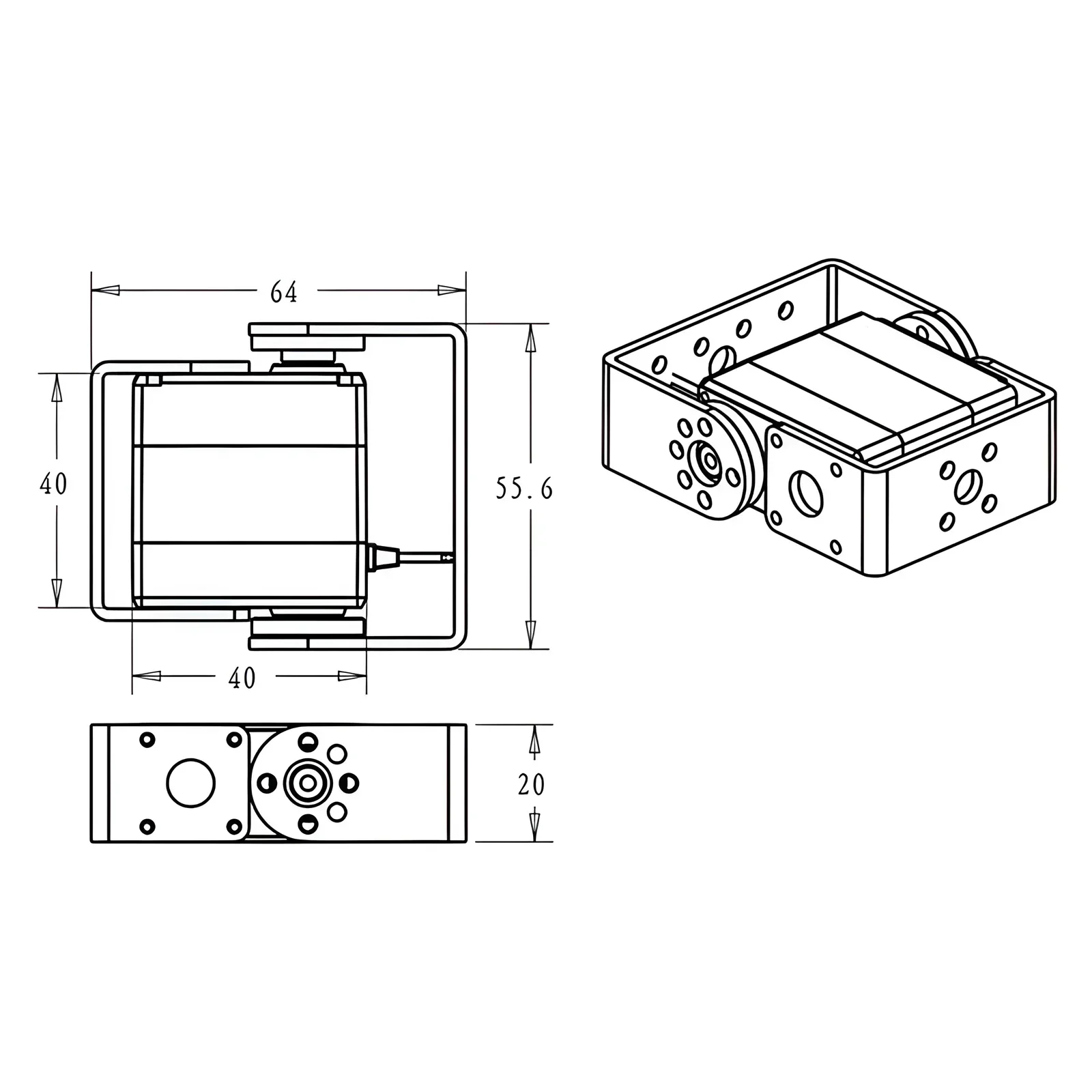 DS3245 45KG Hoog Koppel Dual-As Waterdichte Servo IP66 7.4V Coreless Motor voor 1/8 1/10 RC Auto's Robots Baja