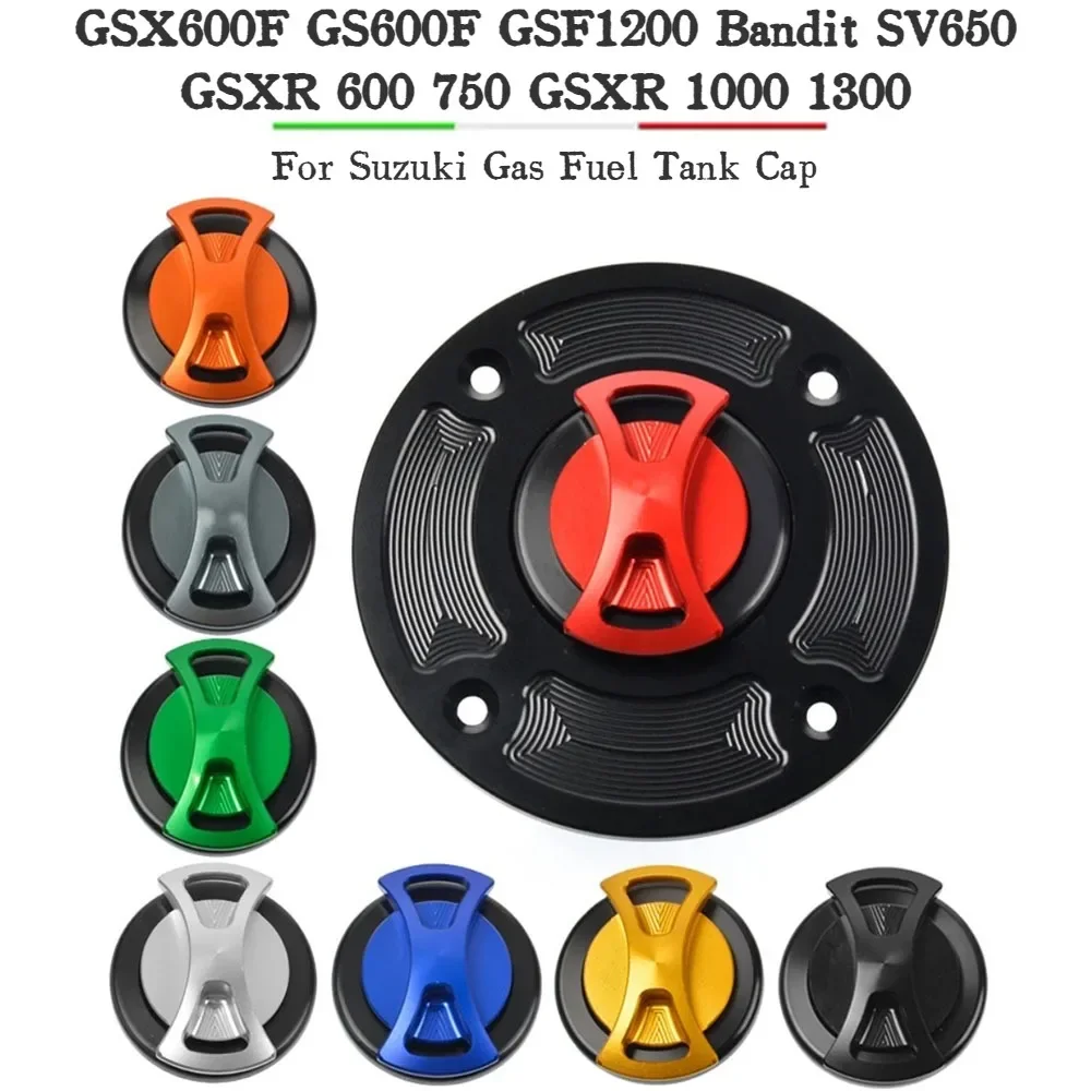 Motorcycle CNC Fuel Tank Cap Cover For Suzuki GSXR600 GSXR750 GSXR1000 GSXR1300 Hayabusa TL1000S TL1000R GS500 SV650 GSF1200