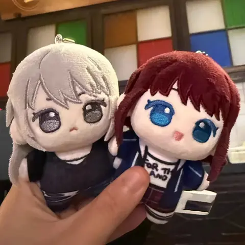 10cm GIRLS BAND CRY Plush Toys Pendant Anime ISERI NINA SUBARU AWA KAWARAGI MOMOKA Stuffed Dolls Plushie Figures Keychain Gifts