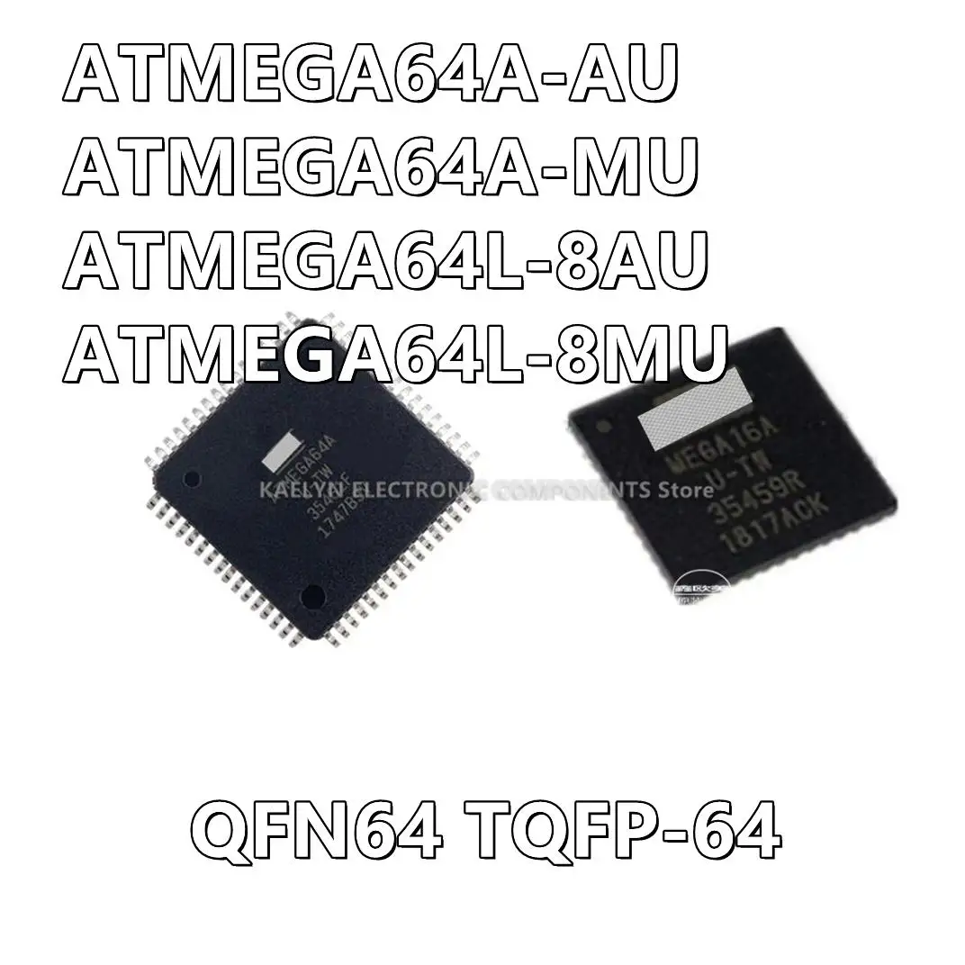 2Pcs/lot ATMEGA64A-AU ATMEGA64A-MU ATMEGA64L-8AU ATMEGA64L-8MU