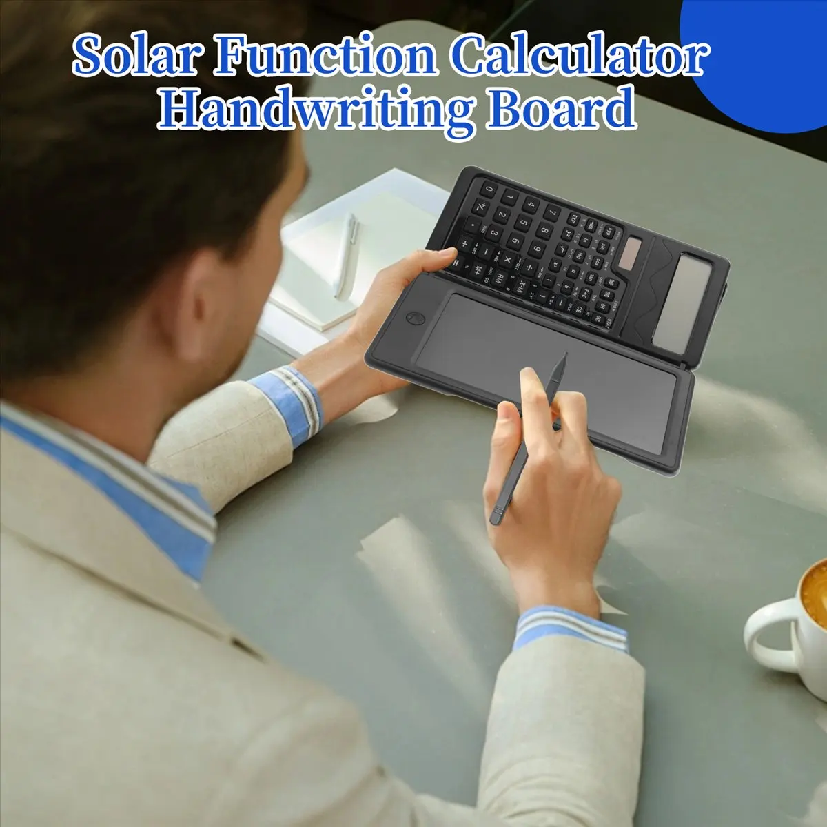 HOT Scientific Calculators,12-Digit LCD Display Desk Calculator with Notepad, Solar and Battery Dual Power 【SPECIAL OFFER】
