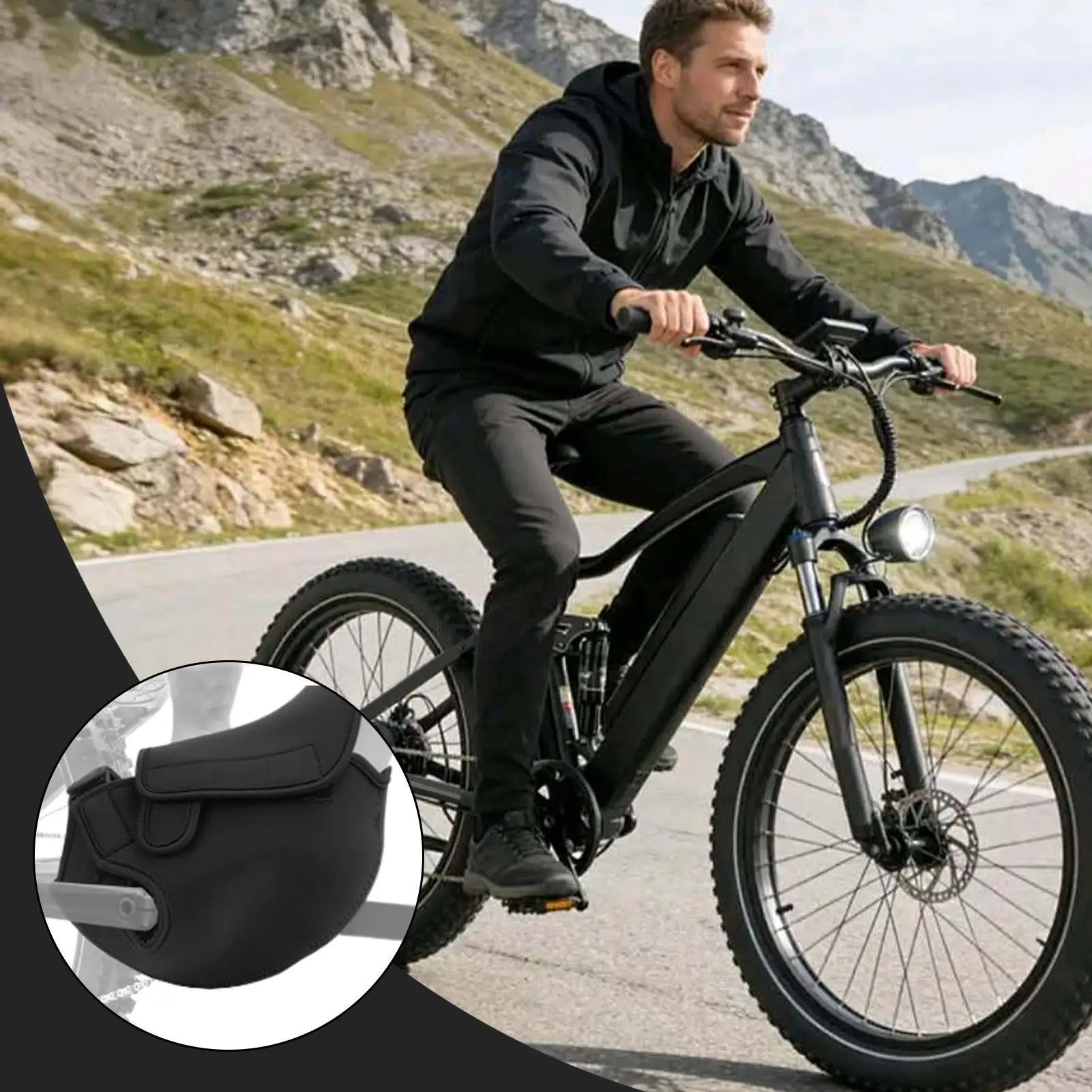 E-bike Engine Cover Windproof Storage Protection Electric Bike Engine Protective Cover For Transportation Storage Home Garage