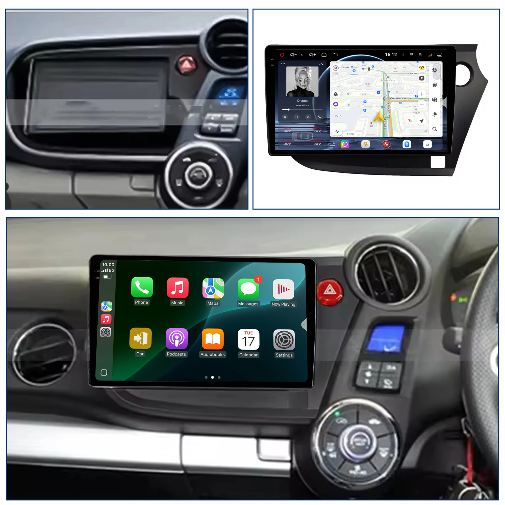 Redpower Crystal Sound 850 Pro Max Android Car Radio Player Screen for Honda Insight 2009-2014 RHD CarPlay Bluetooth Hi-Fi