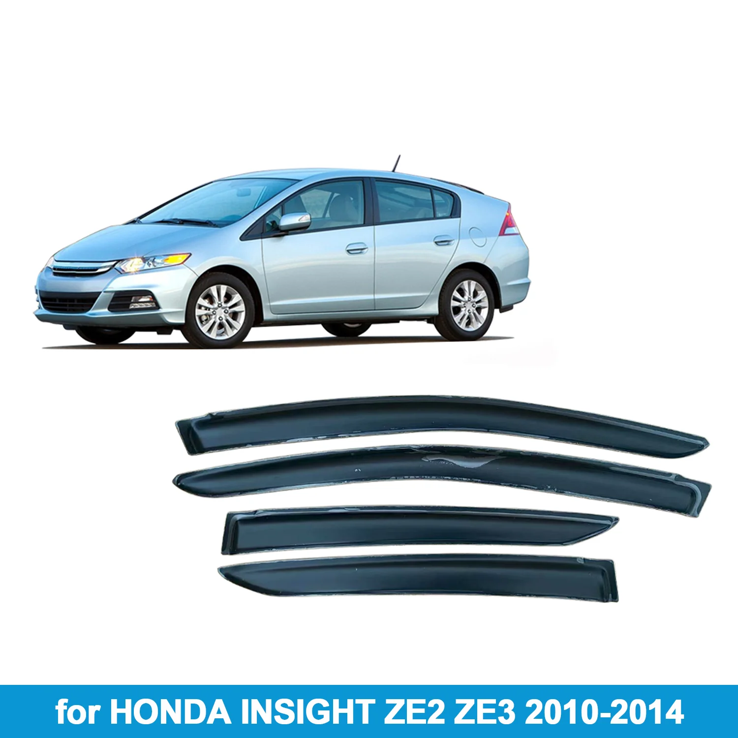 

Оконный козырек для HONDA INSIGHT ZE2 ZE3 2010-2014, защита от дождя, боковой дефлектор, защита от атмосферных воздействий, лента для наружного крепления