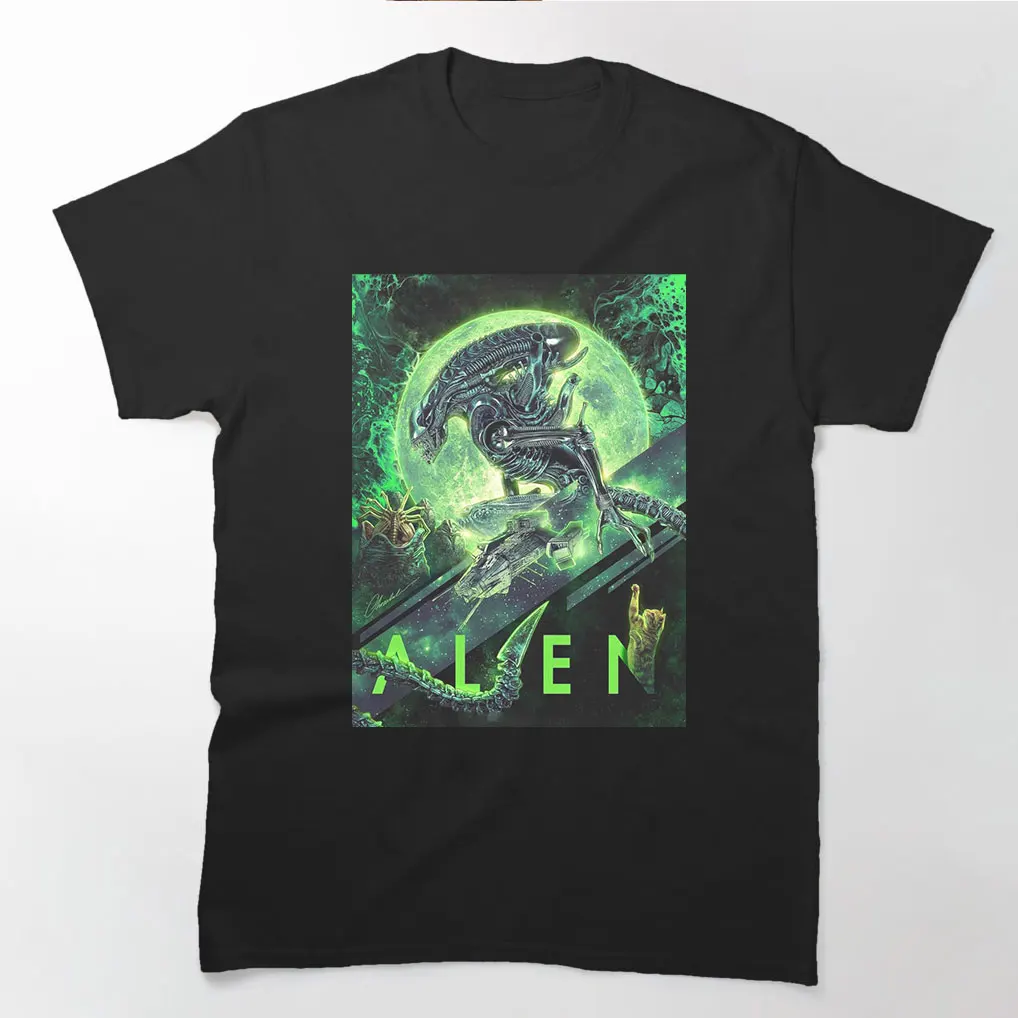 

80s vintage Horro movie Alien Graphic clothes 0731 Ripley Sacry sic fi Space Monster Xenomorph Gift T shirt All size Tops S-6XL
