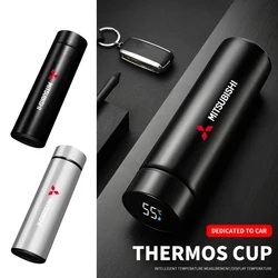 Smart Insulation Cup Car Thermos Mug Water Bottle For Mitsubishi Ralliart Lancer EX Outlander 3 Xl l200 Pajero 4 ASX Accessories