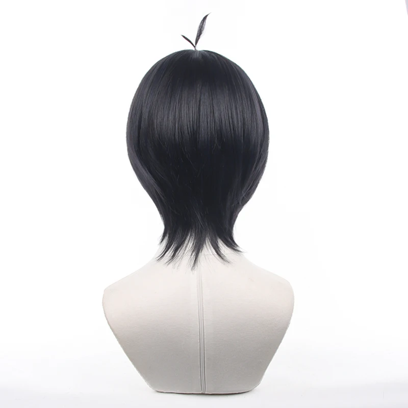 Peluca de Anime Isagi Yoichi para hombre, cabellera sintética resistente al calor, con bloqueo azul, para Cosplay, para Halloween