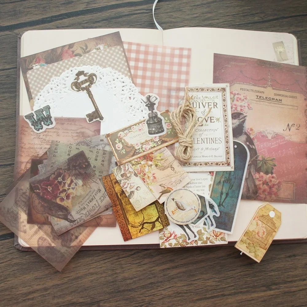 

28pcs Scenes of Fairy Tales Sticker Envelop Paper Set Design Paper As Creative Craft Paper Background Scrapbooking DIY Use