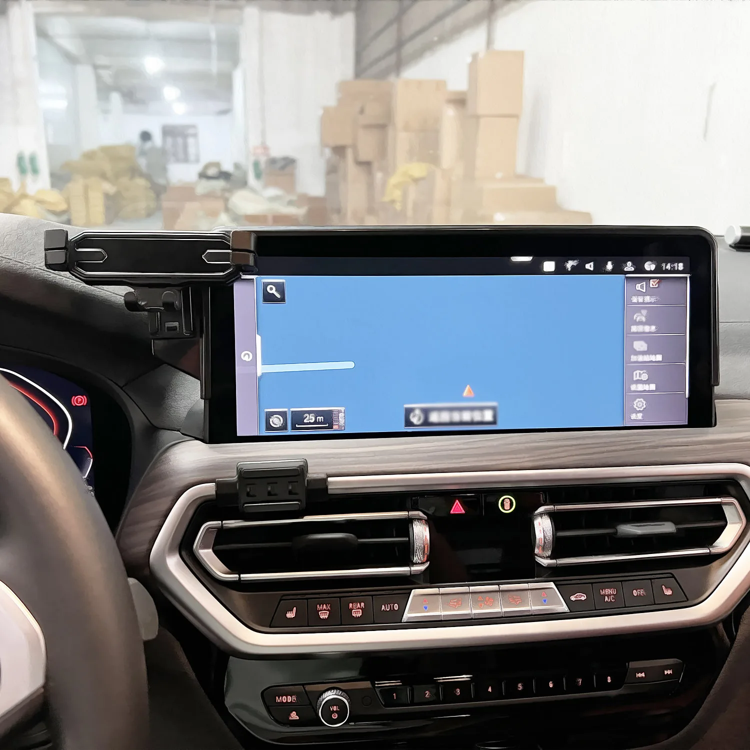 Car Phone Holder For BMW X3 G01 2022 2023 2024 Screen Panel Fixed Base Bracket Wireless Charging Phone Mount Car Accessories