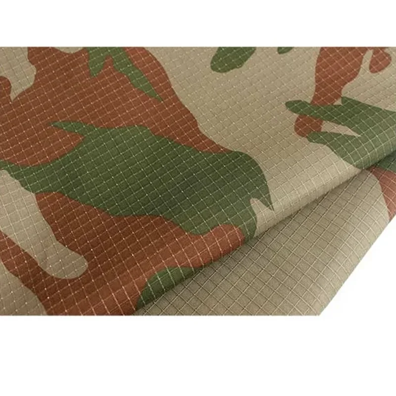 1.5m Width TC Camouflage Fabric Thickened Flame Retardant Wear-resistant Waterproof Printing Clothing DIY Fabric