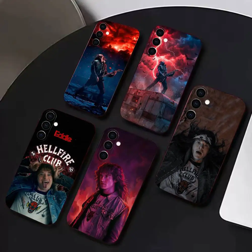 Eddie M-Munson Film Character  Phone Case For Samsung A72,A53,A71,A70,A52,A73,A51,Silicone Black Soft