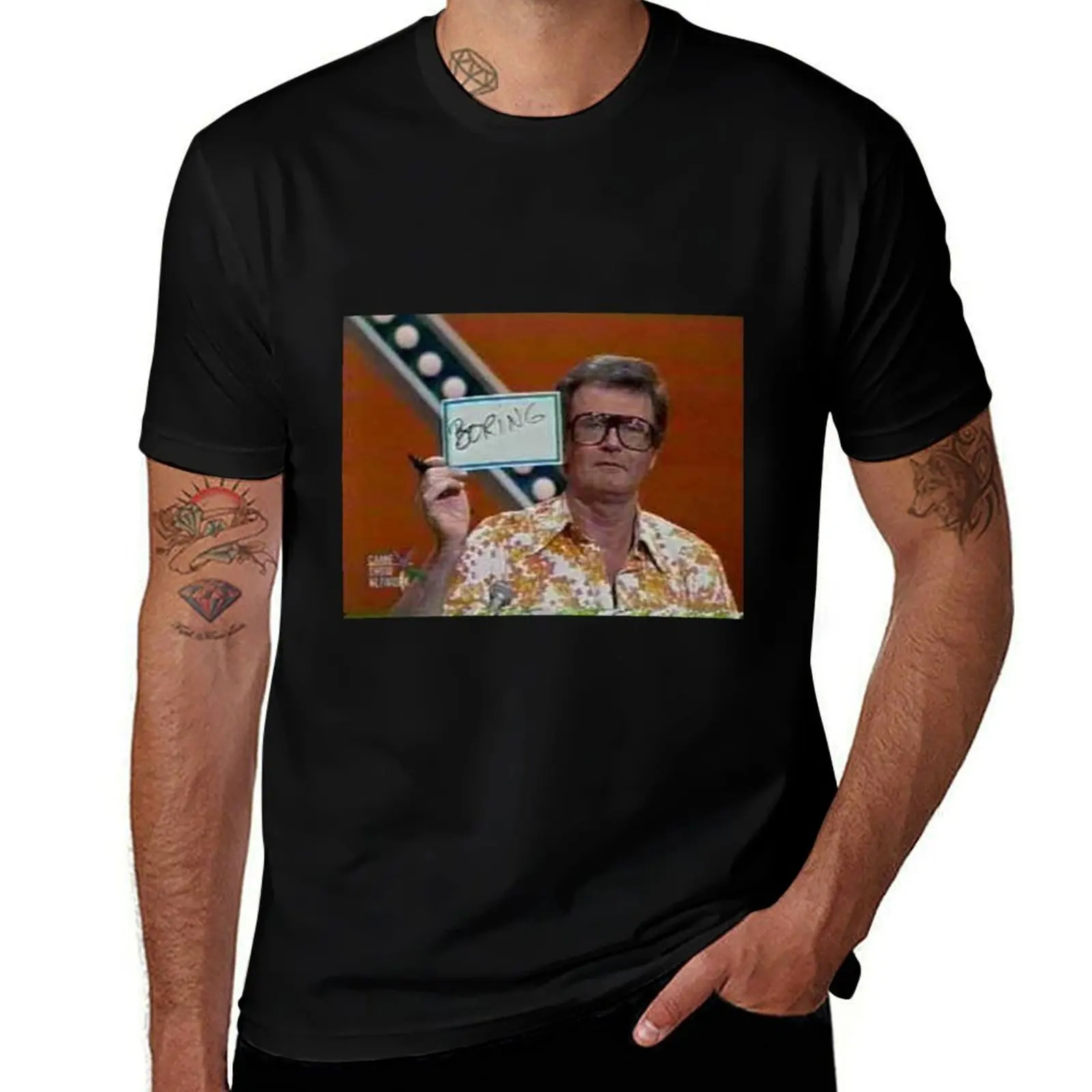 

Charles Nelson Reilly boring color photo 1981 T-Shirt men t shirt cotton 100% t shirt man plain T-Shirt