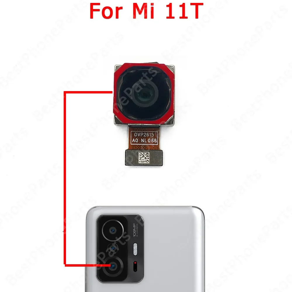 Camera Module For Xiaomi Mi 11T Pro 5G Selfie Frontal Small Facing Back Rear Camera Module Front View Backside Spare Parts