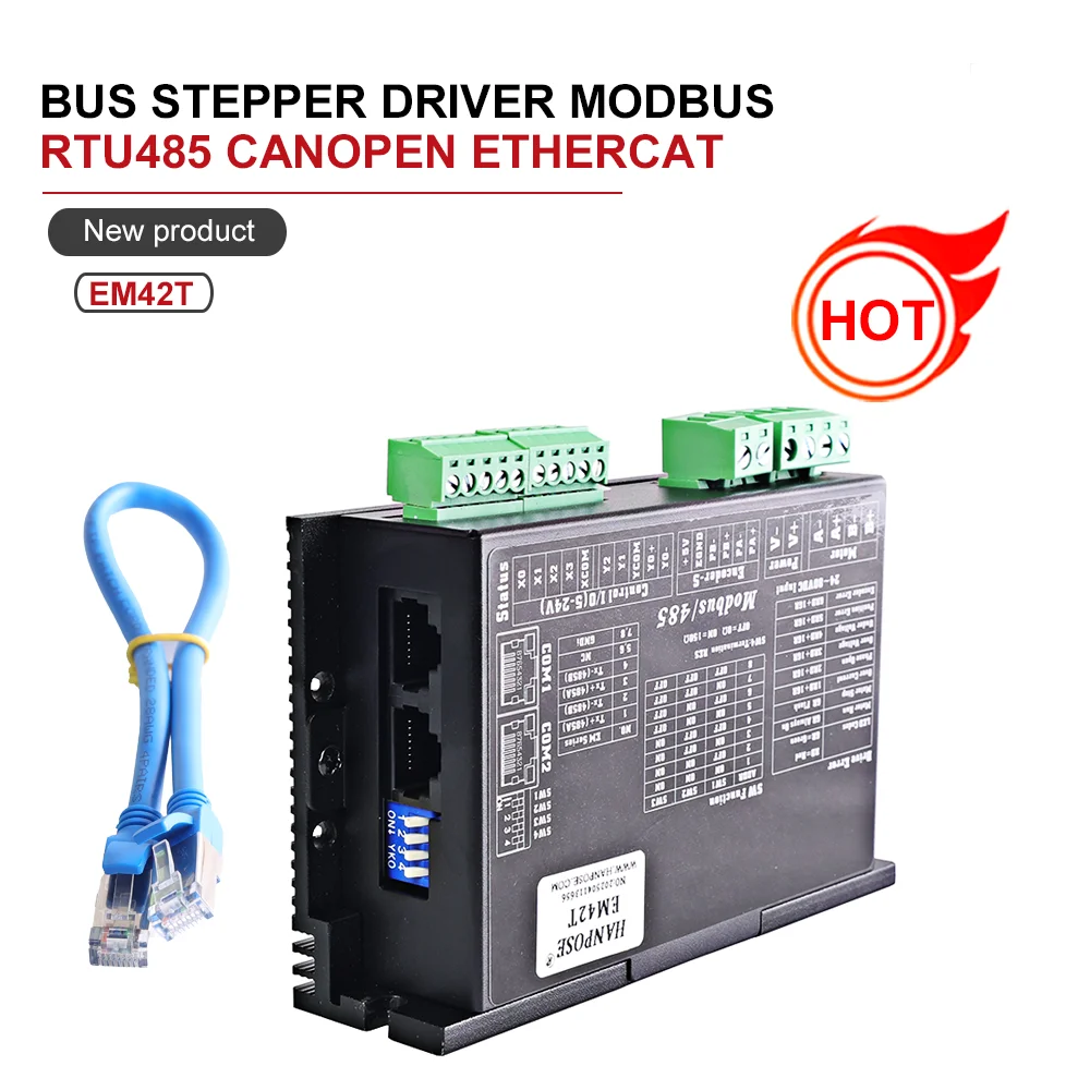 NEMA17 NEMA23 Bus Stepper Motor Driver Optional Modbus RTU485 CANopen EtherCAT