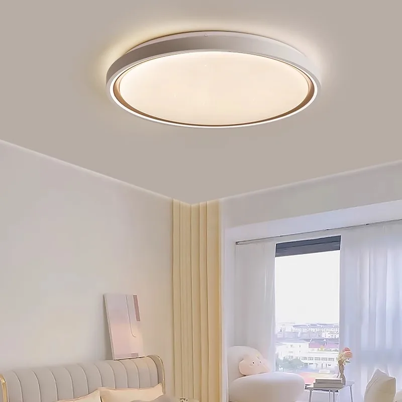 Imagem -03 - Quarto Moderno Luz de Teto Simples Iluminação Led Nordic Circular Jantar Estudo Sala Estar Luz Casa Decorar Luminárias