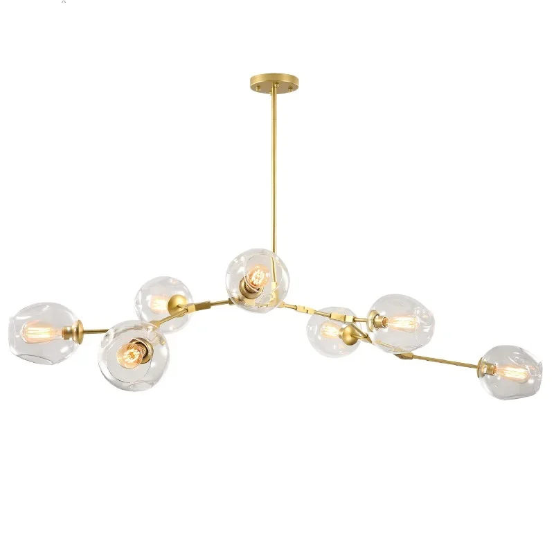 Imagem -03 - Nordic Branching Bubble Pendant Light para Jantar e Viver Bola de Vidro Modern Metal Led Chandelier Iluminação Lustre Fixtures