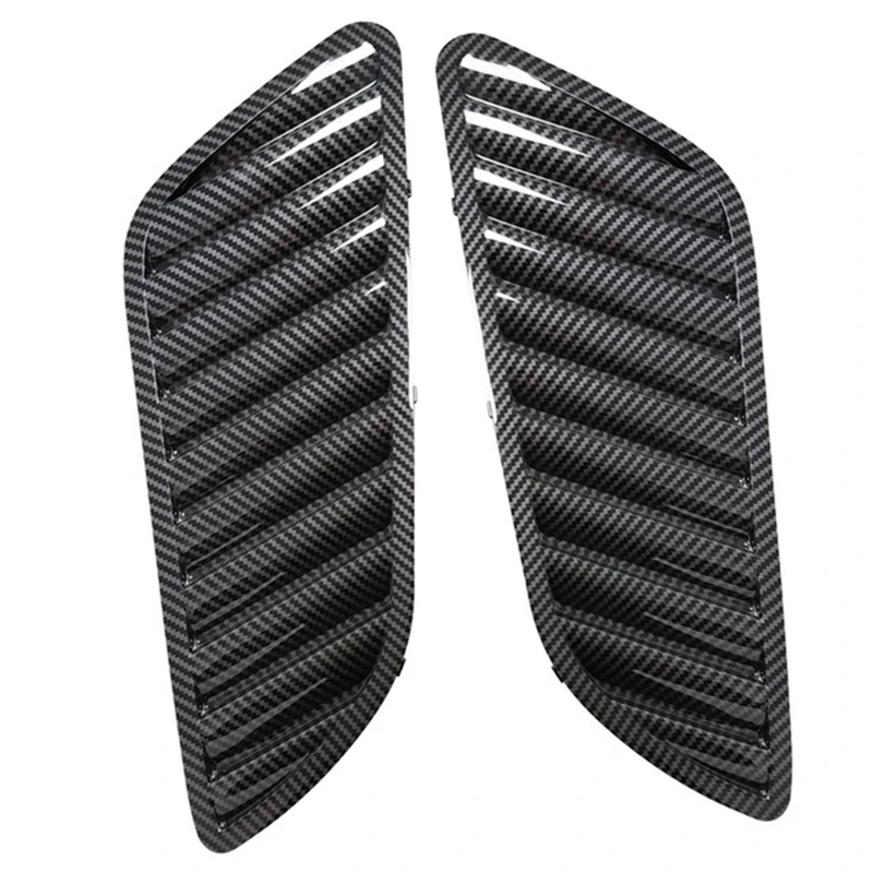 Car Front Grill Air Outlet Vent Cover Trim For BMW E90 E91 E92 F30 E46 DTM Style(Carbon)