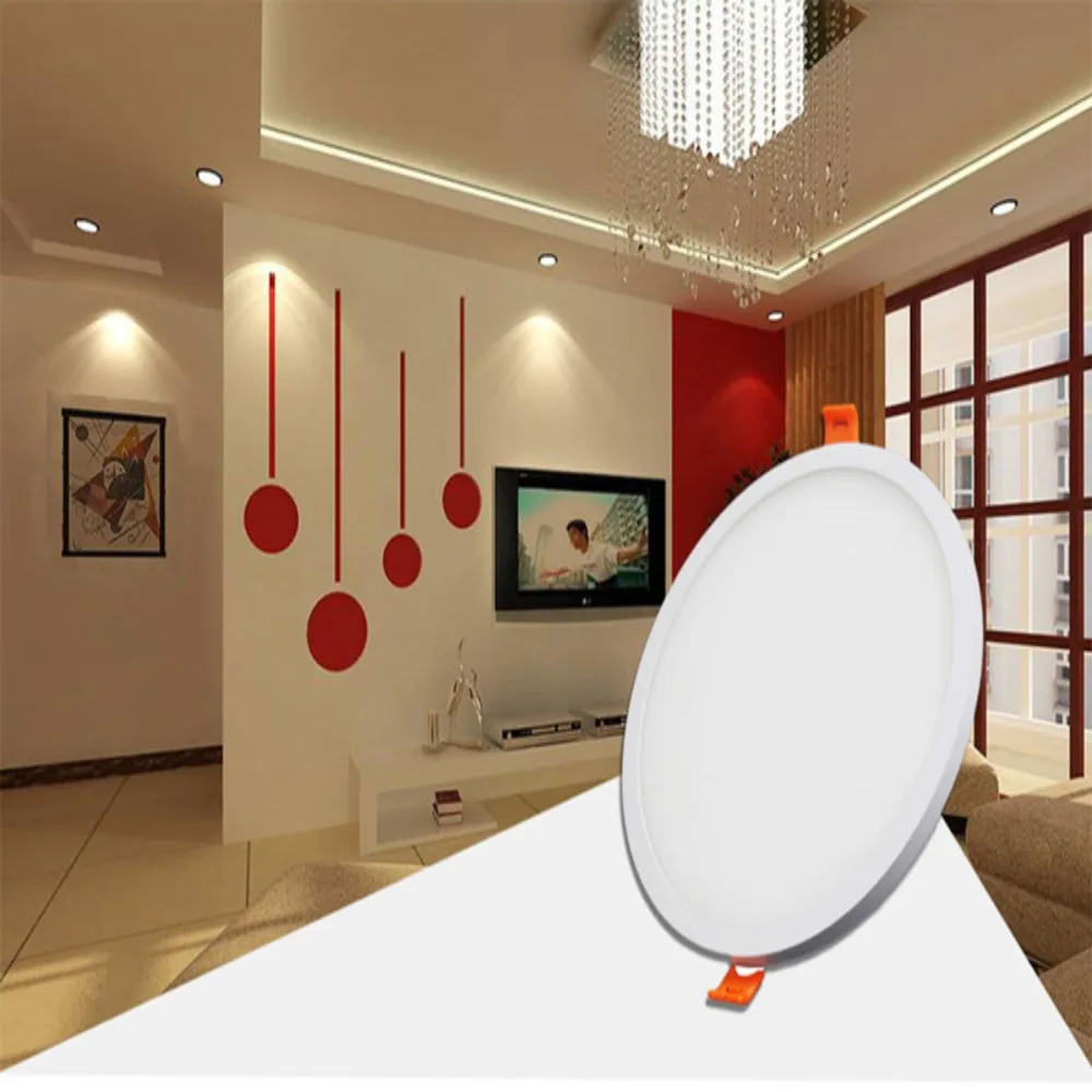 for Home Decoration High brightness Fixtures Concealed Surface Mounted Downlight LED Lamp Circular Panel Light Ceiling Light