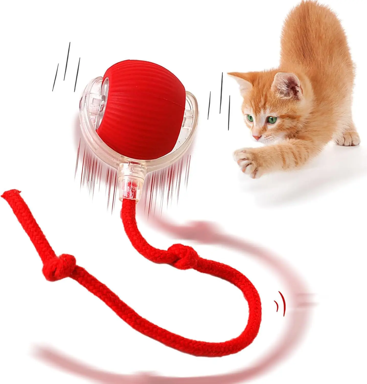 Automatic Rolling Ball Interactive Ball Cat Toys Pet Supplies Electric Dog and Cat Training to Imitate Rat Rechargeable Products