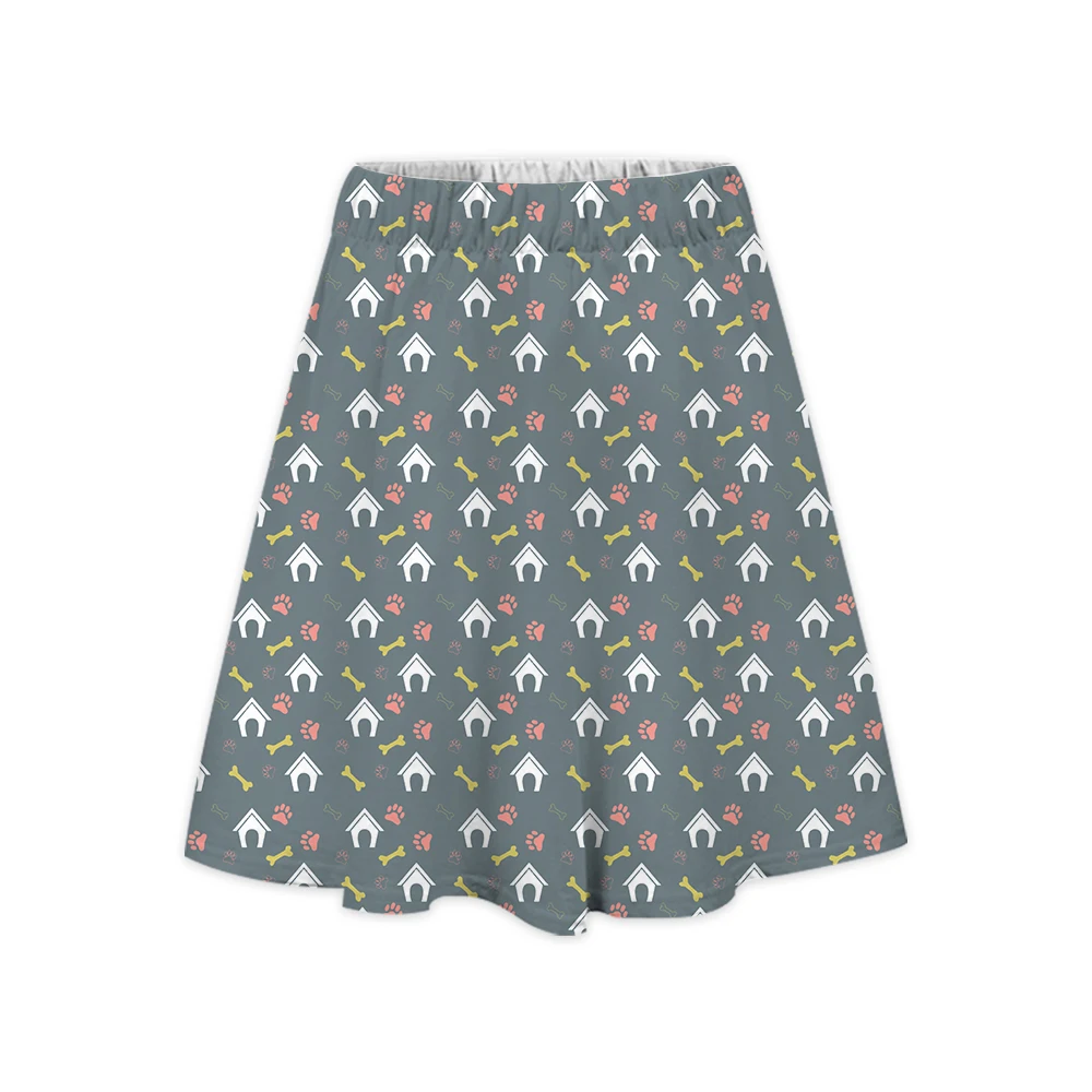 2023 New Cartoon Dog Pattern Short Skirt A-line Skirt Slim Fit and Comfortable To Wear, Come and Buy From Lianshuo Black Skirt