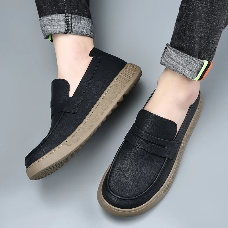 DIMANYU Men's Casual Genuine L - Suede Loafers Men บทวิจารณ์และราคา