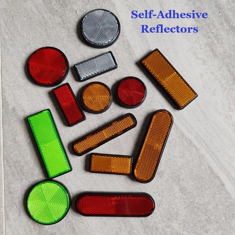

Самоклеящийся отражатель, светоотражающие предупреждающие детали автомобиля, боковая метка, задний/хвост/сигнал для мотоцикла ATV, квадроциклов, автофургонов, красный, янтарный