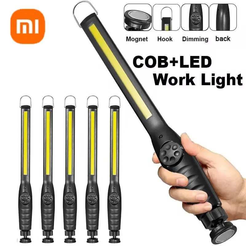 COB Portable LED Work Lights Cordless Magnetic LED Work Lamp Inspection Lights for Car Repair Home Garage Emergency New