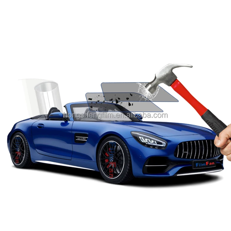 

Защитная пленка для лобового стекла EPU Доставляет противовзрыв Верхняя защита лобового стекла в сочетании с исключительной оптической четкостью