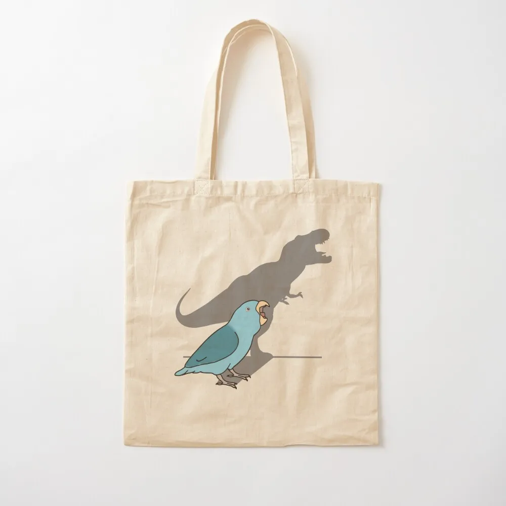 T-rex blue parrotlet Tote Bag Cloth bag custom bags tote bag university Canvas Tote