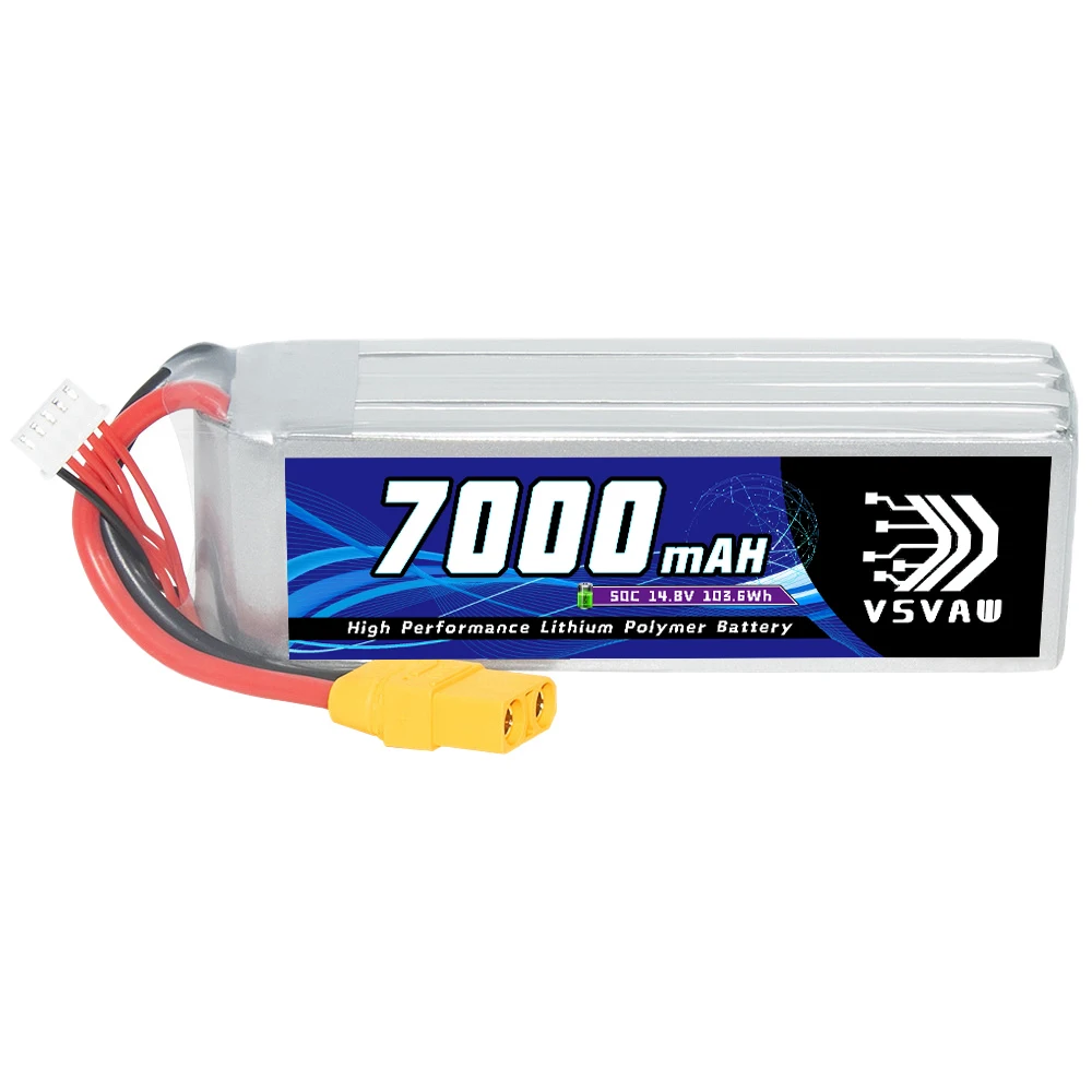 Original VSVAW 7000mAh 4S 14.8V 50C/100C Lipo Battery Remote Control Car Model Ship Model FPV Toy Lithium ion Battery