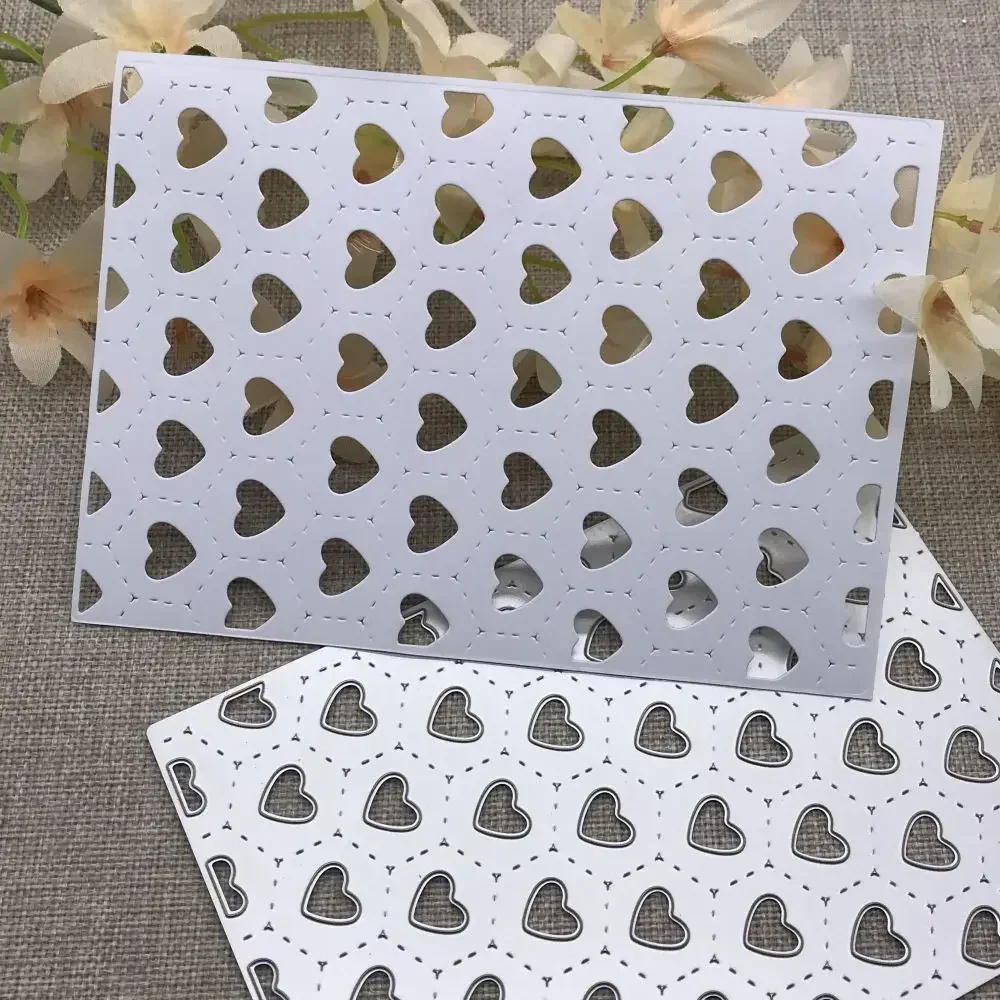 

Металлические вырубные формы в форме шестиугольника для скрапбукинга, декоративного рукоделия, шаблоны для вырезания