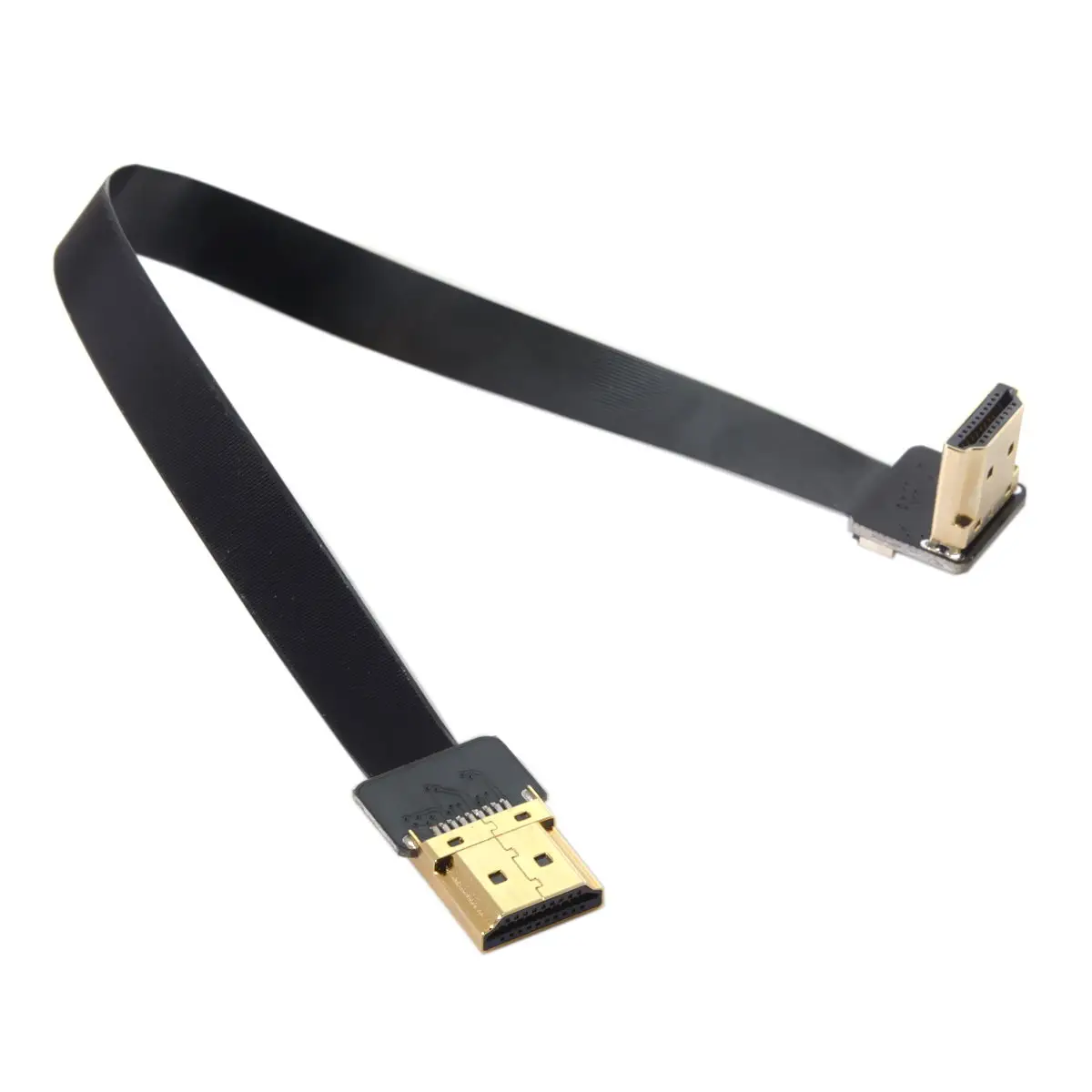 CableCC CYFPV FPV ángulo hacia arriba 90D HDTV macho 1,4 a HDTV macho HDTV FPC Cable plano para fotografía aérea multicóptero FPV HDTV