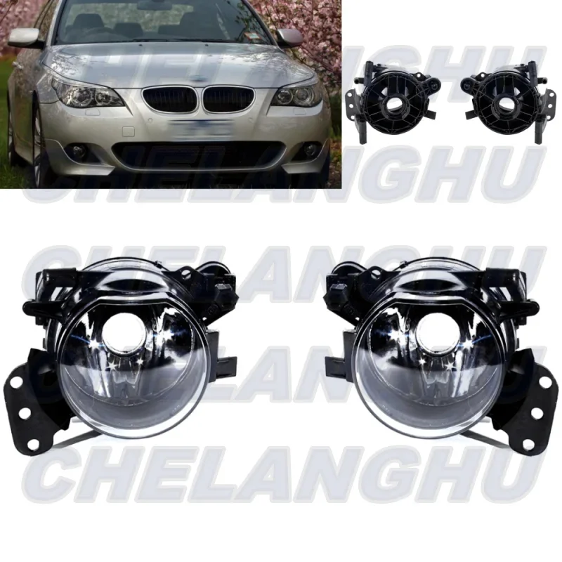 Fog Lights For Bmw E60 E61 525i 525xi 528i 530i 535i 545i 550i 2004 2005 2006 2007 2008 2009 2010 Pair L+R Front fog Lamp