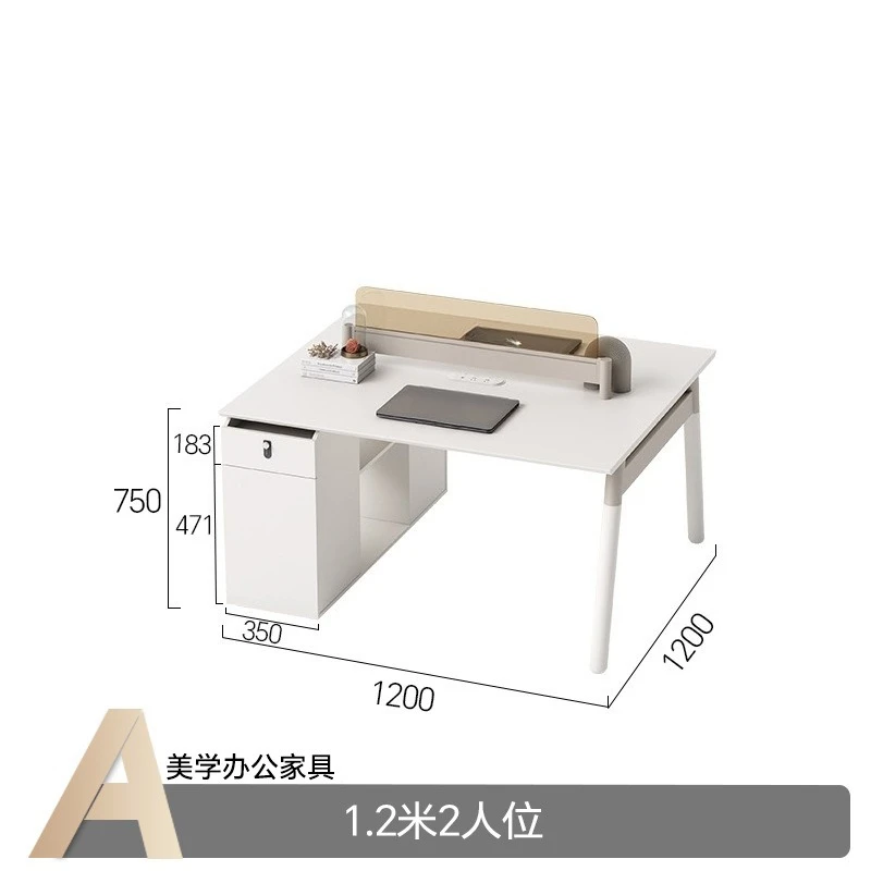Environmental protection staff, desk staff seat, four or six people, double face-to-face card seat, 4/6 people, 8 minimalist