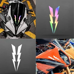2pcs Double Lightning Motorcycle Stickers Fairing Fuel Tank Waterproof for BMW KTM Yamaha Kawasaki Vespa Suzuki Ducati Honda