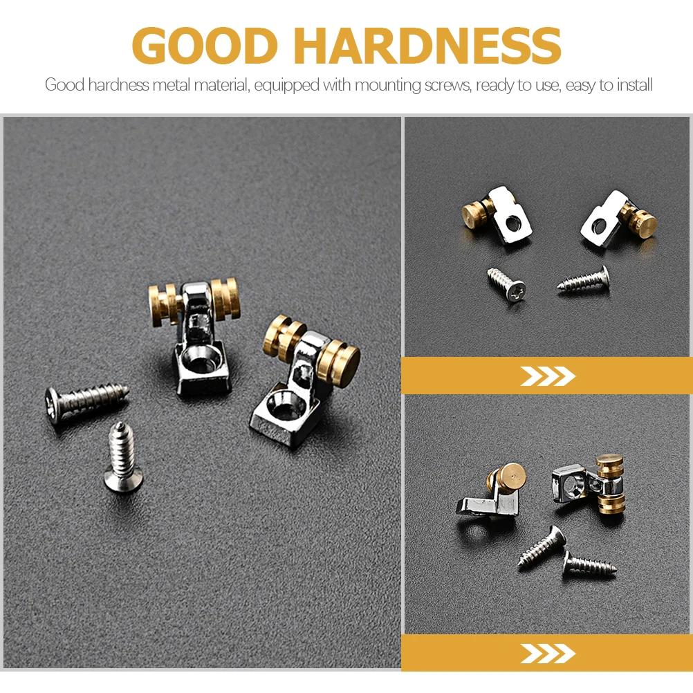 

Guitar Tuning Peg String Buckle Guitars Slider for Electric Dedicated Silver Metal Tree Guide