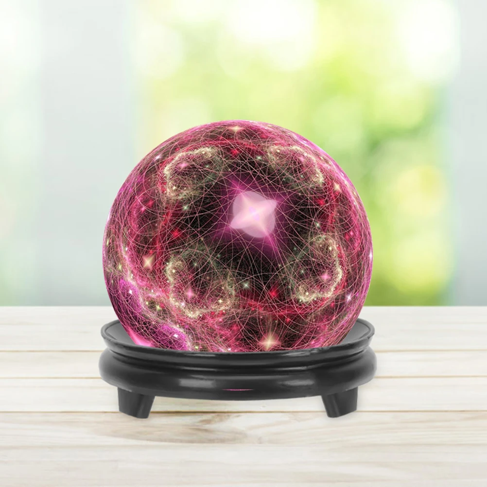 

6pcs Gourd Base Plastic Crystal Ball Holder Hollow For Sphere Display Stand Decorative Base Vintage Desktop Adornment