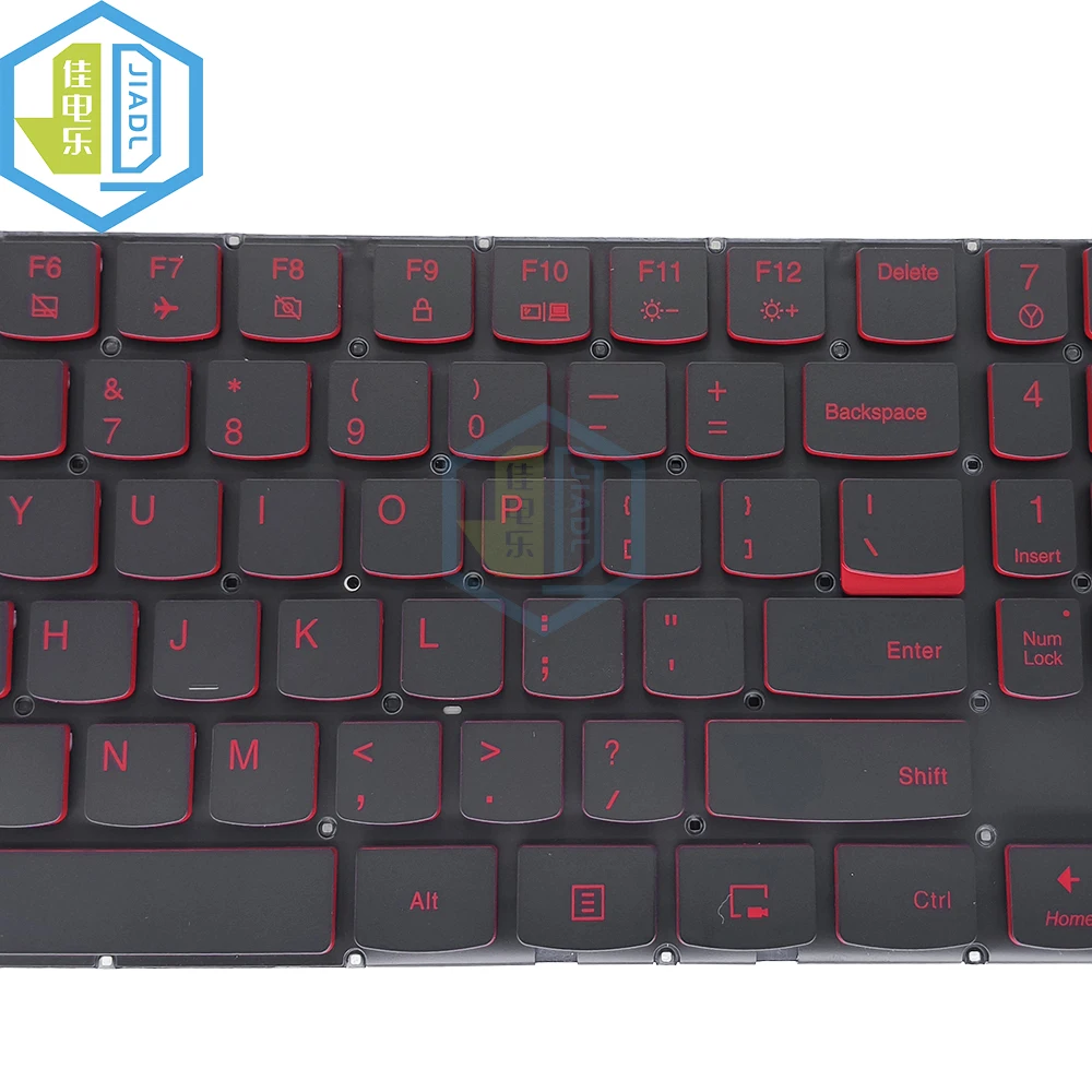 Imagem -02 - Inglês dos Eua Portátil Carta Vermelha Teclado Retroiluminado para Lenovo Legião Y520 Y52015ikb Y520-15ikbm 15ikbn Y720-15ikb Sn20m61485