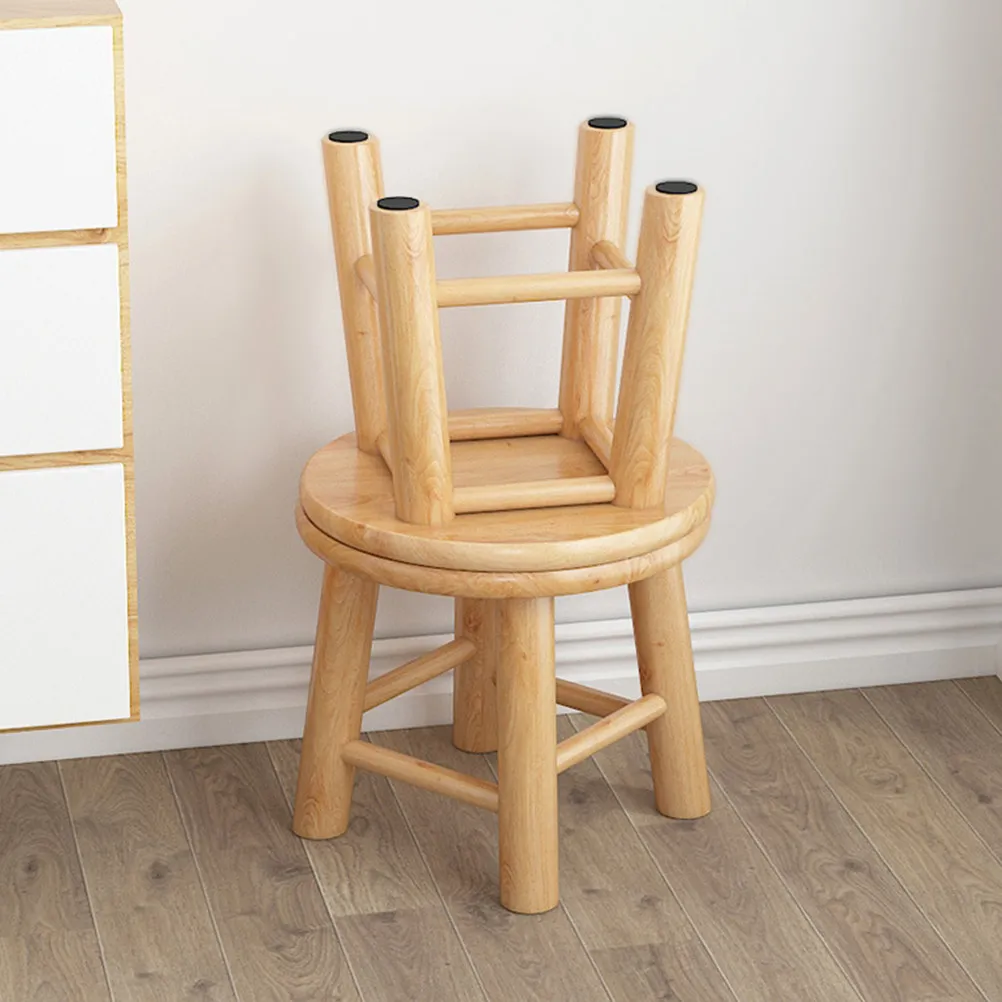 

Kids Wooden Step Stool Toddler Stool Small Size Lightweight Portable Sturdy Non Slip Child Seat for Sink Bed Desk Bathroom
