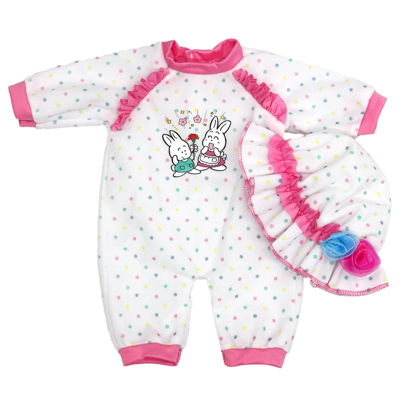 Doll Unicorn Romper Clothes for 40cm 43cm Born Baby Doll Wear Sets for 18 Inch Doll Coat Accessories Toys Wear